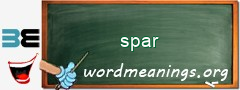 WordMeaning blackboard for spar